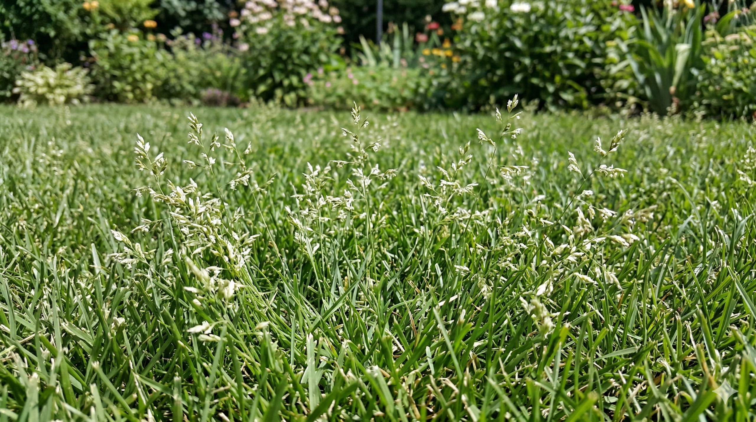 Liście wiechliny rocznej – miękkie źdźbła i tępo zakończona końcówka